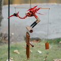 Scarlet Bird Bobbing Head Wind Chime