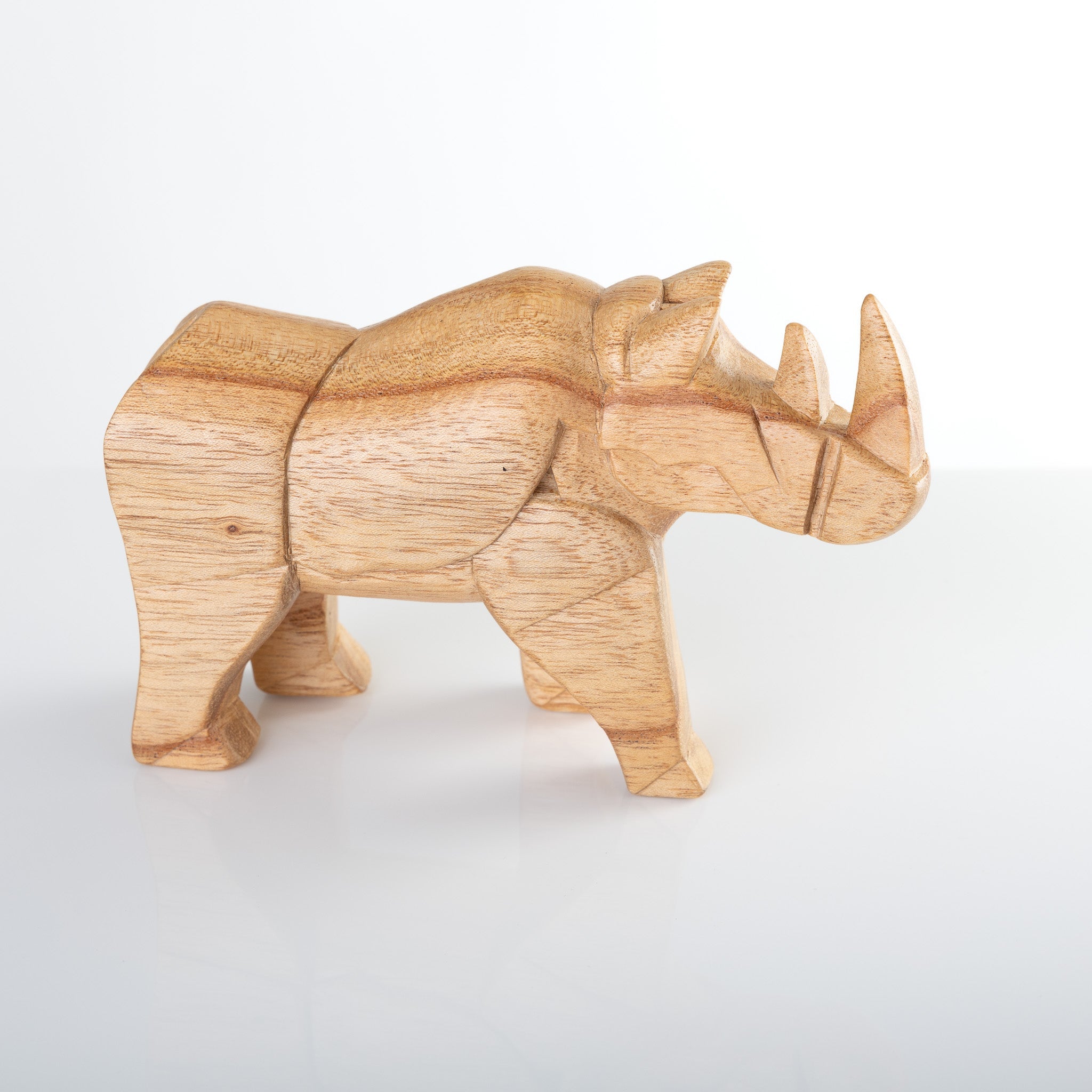 Rhino Wooden Handicraft Carving