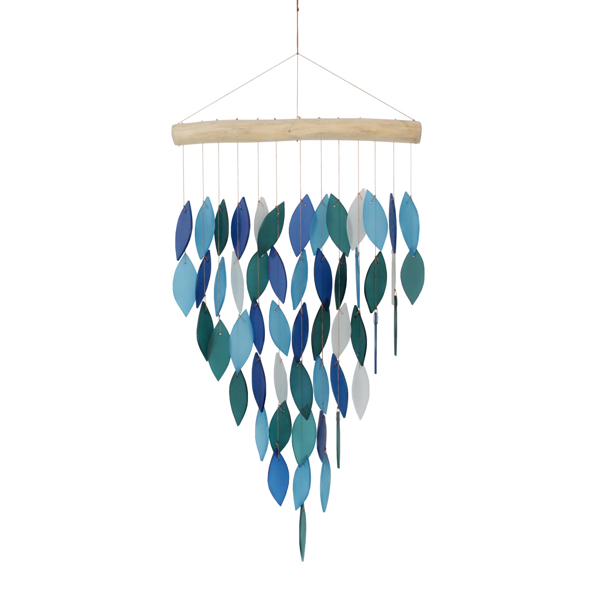Large Cascade Tumbled Glass Wind Chime