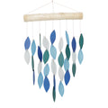Small Cascade Tumbled Glass Wind Chime - Blue Variety