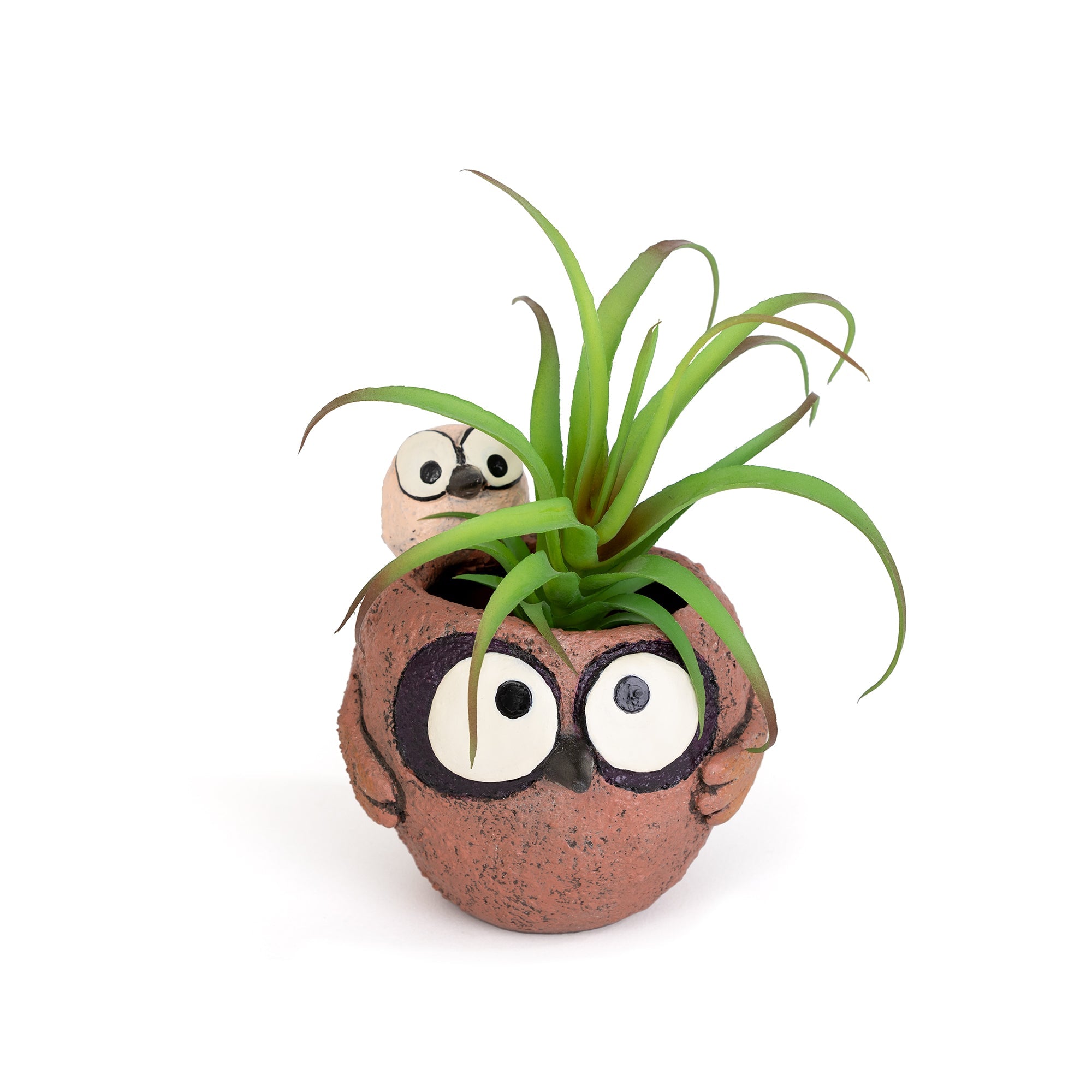 Pip & Squeak - Piggy Back Owls Planter