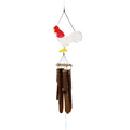 Blizzard Rooster Silhouette Bamboo Wind Chime