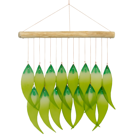 Chili Pepper Tumbled Glass Wind Chime